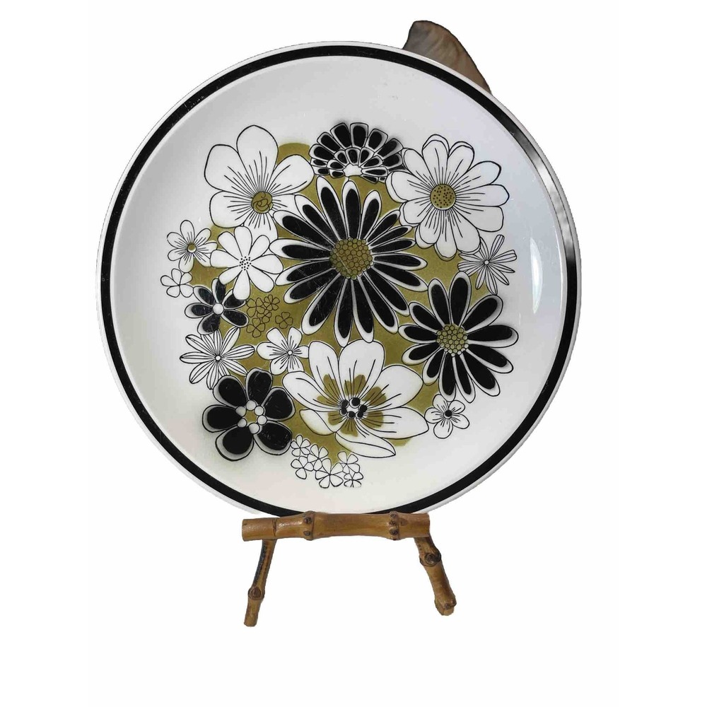 Mikasa Japan Cera‎ Stone Dinner Plate MCM Vtg